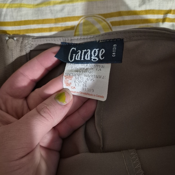 Garage Beige Pencil Skirt - Picture 4 of 7